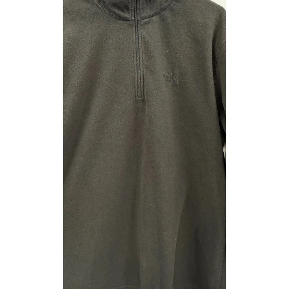 The North Face Large TKA 100‎ Fleece Pullover Mens Brown Quarter Zip Jacket